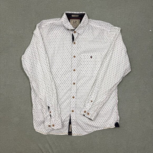 Louis Philippe Jermyn Fit Shirt Button-Up Long Sleeve Men's Size 42 Tailored - Picture 1 of 9
